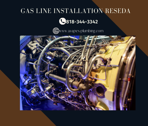 Propane gas line installation in Reseda